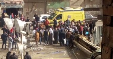 صور.. مصرع سائق تاكسى بعد سقوط رافعة عليه بمنطقة الأميرية