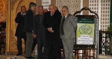 نجوم الفن والإعلام فى عزاء الفنانة نادية لطفى