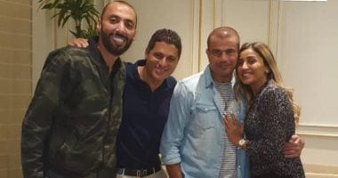 أحدث ظهور لـ"عمرو دياب" ودينا الشربينى بعد نجاح حفل جدة "صورة"