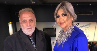 أحدث ظهور لأبن الفنان توفيق الدقن مع بوسي في مهرجان جمعية الفيلم.. صورة