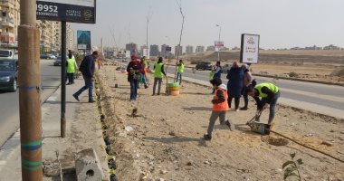 صور.. وزارة البيئة تشارك المجتمع المدنى لتشجير الجزيرة الوسطى بالمعادى