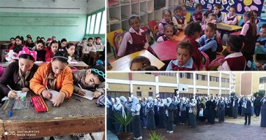 انتظام الدراسة فى محافظات مصر.. توعية الطلاب فى طابور الصباح بخطورة كورونا.. عودة التلاميذ لفصول رياض الأطفال فى محافظة الأقصر.. وانتظام جزئى للمدارس بشمال سيناء..وبدء توزيع التابلت بالمدارس.. صور