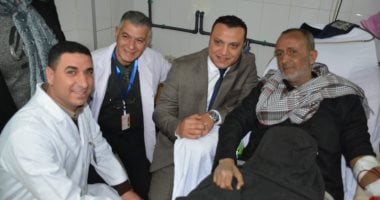 نائب محافظ الدقهلية يحيل فرد أمن بمستشفى نبروه للتحقيق.. صور 