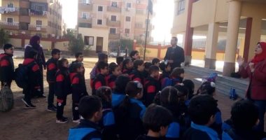المدرسة اليابانية بزايد توجه إرشادات صحية للطلاب مع بدء الترم الثانى.. صور