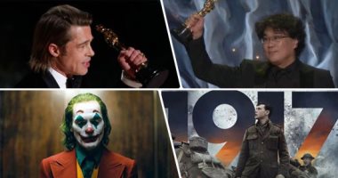 القائمة الكاملة لجوائز الأوسكار 2020.. Parasite ينال نصيب الأسد بأفضل فيلم ومخرج.. وخواكين فينكس يحصد جائزة أفضل ممثل.. ورينيه زيلويجر تفوز بأفضل ممثلة.. و1917 يكتفى بـ 3 جوائز.. ولورا ديرن أحسن ممثلة مساعدة