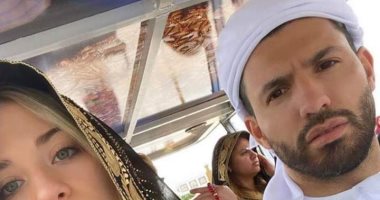 شاهد أجويرو يخطف الأنظار بالزى الخليجى على أنغام عربية