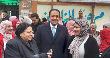 علاء عابد يتفقد عددا من المدارس بانتخابات الجيزة