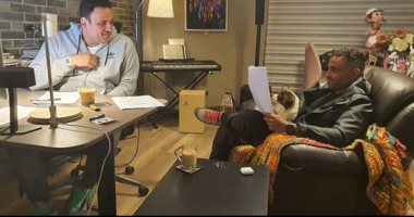 "بنذاكر"..  أحمد فهمى وأكرم حسنى يحضرون لـمسلسل "تيمون وبومبا"..صورة