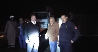 مصرع سائق وإصابة أخر فى اصطدام ونش بالطريق الصحراوى الغربى بإسنا