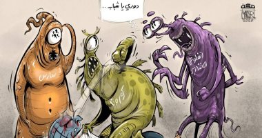 كاريكاتير صحيفة سعودية.. الفيروسات القاتلة تتناوب على ضرب الكرة الأرضية
