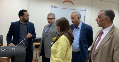 عميد كلية طب بنها يتفقد المستشفى الجامعي و يتابع تركيب المصاعد الجديدة