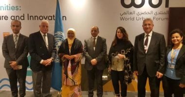 وزير التنمية المحلية يلتقى المديرة التنفيذية لـ"الهابيتات" المنتدى الحضرى بالإمارات