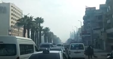 النشرة المرورية ...كثافات متحركة بمحاور القاهرة و الجيزة 