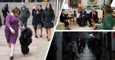 صور.. العالم هذا الصباح.. الرئيس ترامب وقرينته يستقبلان رئيس الأكوادور وزوجته فى البيت الأبيض.. الحياة تعود إلى طبيعتها تدريجيا فى شوارع شنجهاى الصينية.. الكلبة "سيبا" تفوز بالجائزة الأولى لعرض نادى ويستمنستر