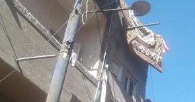 "عمود إنارة مائل".. شكوى أهالى زاوية سالم التابعة لمحافظة البحيرة