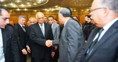 على عبد العال وأعضاء بالبرلمان يشاركون فى عزاء نائب رئيس حزب الحرية المصري