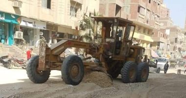محافظة الجيزة تبدأ تطوير شوارع مدينة الرحمن بالهرم ..صور 