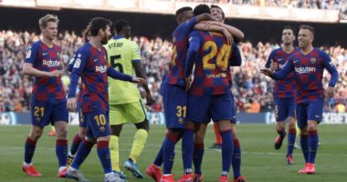 برشلونة يهز شباك خيتافى بثنائية فى الشوط الأول بالدوري الاسباني.. فيديو