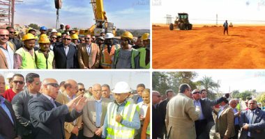 وزير النقل يعلن انتهاء ازدواج الطريق الصحراوى الغربى بأسوان.. كامل الوزير يتفقد مشروعات محاور النيل بأقصى الصعيد.. يعنف منفذى بديل الخزان لإنهاء الأعمال فى أوقاتها المحددة.. ويعطى مهلة شهر للعاملين بدراو.. صور