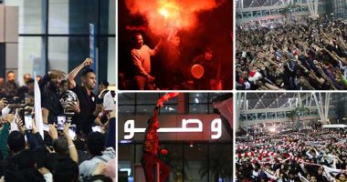 فيديو وصور.. استقبال سوبر وحافل لبعثة الزمالك بمطار القاهرة بعد التتويج بالسوبر الأفريقى.. آلاف المشجعين يزفون لاعبى الأبيض بالشماريخ.. ووزير الرياضة يهنئ مرتضى بالإنجاز القارى.. وشيكابالا أيقونة الهتاف الموحد