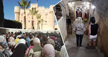 "إسكندرية أحلى فى الشتا".. 105 آلاف زائر يقبلون على المتاحف بعيدا عن الشواطئ.. قلعة قايتباى فى المقدمة بـ66 ألف زائر.. ومقابر كوم الشقافة تجذب 12 ألفا.. ومتحف المجوهرات وعمود السوارى مقصد أساسى للسائحين