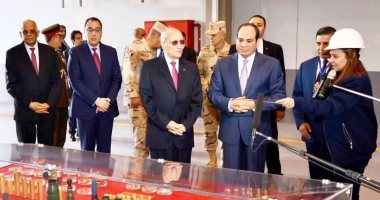 موجز6.. الرئيس يفتتح مصانع جديدة بالإنتاج الحربى ويتفقد المدرعة "سينا 200"