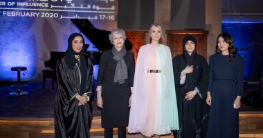 حفل عشاء لضيوف منتدى المرأة العالمى بدبى يجمع إيفانكا ترامب وتيريزا ماى