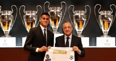 راينير فى حفل تقديمه لاعبا لريال مدريد: حققت حلم الطفولة