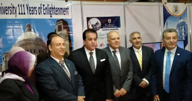 وزير التعليم العالى يتفقد معرض الجامعات بالملتقى الدولى السادس التعليم ..صور