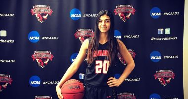 سارة نادى لاعبة منتخب السلة أفضل لاعبة فى أسبوع الجامعات الأمريكية