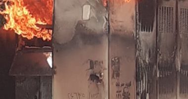قارئ يرصد حريق فى كشك كهرباء بشارع الجسر باسوس 