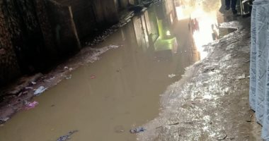 شكوى من تراكم مياه الصرف الصحى بشارع عزت مبروك ببشتيل 
