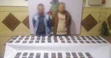 ضبط مهربين بحوزتهما 100 طربة حشيش بقيمة 700 ألف