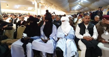 ملتقى القبائل الليبية فى ترهونة يعلن تحريك قضايا دولية ضد تركيا وقطر بسبب صناعتهم للفوضى فى البلاد.. البيان الختامى لقبائل ليبيا يطالب الأمم المتحدة بسحب اعترافها بالمجلس الرئاسى الليبى ومجلس الدولة.. صور