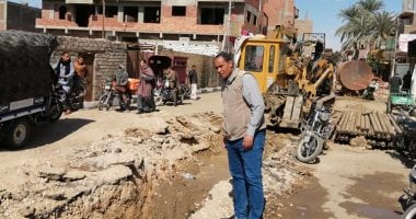 صور .. تعرف على مشروعات الصرف الصحى الجارى تنفيذها فى مدينة الطول بالأقصر