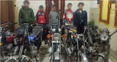ضبط 3 عاطلين كونوا تشكيلا عصابيا لسرقة الدراجات البخارية في الشرقية