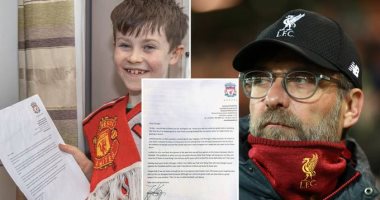 كلوب يرد على طلب طفل مشجع لمانشستر يونايتد بالتوقف عن الفوز مع ليفربول