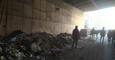 قارئ يشكوى من انتشار القمامة أسفل كوبرى بمساكن فيصل