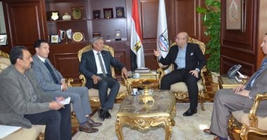 محافظ بنى سويف يناقش مع رئيس هيئة تنمية الصعيد سبل الاستفادة من الموارد 