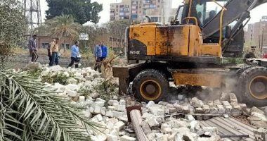 إزالة 577 حالة تعدى بالبناء خلال الموجة 15 بالشرقية