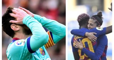 سيدات برشلونة أفضل من ميسي ورفاقه بالموسم الحالى