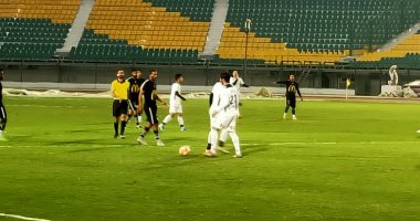 صور.. طلائع الجيش يهزم أبو حماد وديا بهدف كابوريا