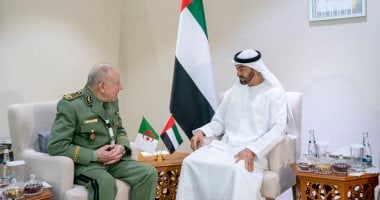 محمد بن زايد يستقبل رئيس أركان الجيش الوطنى الجزائرى 