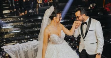 صور.. تامر حسنى وحماقى والعسيلى والليثى يحيون حفل زفاف يورا محمد