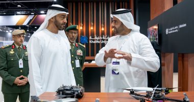 محمد بن زايد يزور معرضى يومكس وسيمتكس 2020 في أبو ظبى .. صور