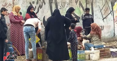 صور.. استمرار ذبح الطيور الحية بالمخالفة للقانون.. إلقاء المخلفات بميدان الشون بالمحلة ينذر بكارثة.. ربة منزل: أشترى الدواجن المذبوحة أمامى.. تاجر: الزبون عايز كده.. والطب البيطرى: خطر يهدد حياة المواطنين
