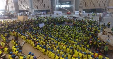 مشرف المتحف الكبير يدرب 1000 عامل تدريبا حيا على مواجهة الحرائق 