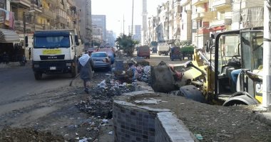 حملة مكبرة لرفع القمامة بشوارع وميادين المحلة.. صور