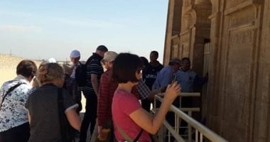  وفد سياحى من دولة ألمانيا يزرو المعالم السياحية بمحافظة المنيا 