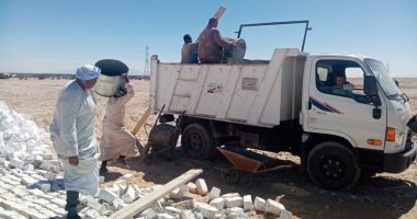 إزالة تعدى على 10 أفدنة من أراضى الدولة قبل وضع اليد عليها غرب الأقصر